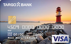 TARGOBANK VISA Gold-Karte, Motiv: Natur - Leuchturm