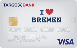 TARGOBANK VISA Gold-Karte, Motiv: Sport - I ❤ Bremen