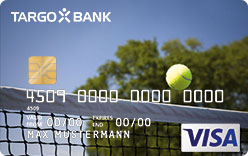 TARGOBANK VISA Gold-Karte, Motiv: Sport - Tennis