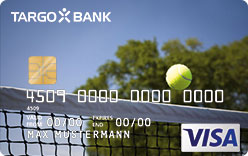 TARGOBANK VISA Online-Classic-Karte, Motiv: Sport - Tennis