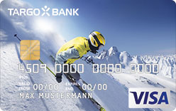 TARGOBANK VISA Online-Classic-Karte, Motiv: Sport - Skifahren