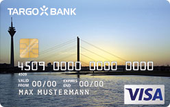 TARGOBANK VISA Online-Classic-Karte, Motiv: Städte - Düsseldorf