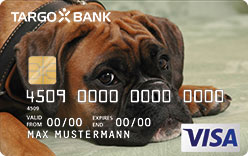 TARGOBANK VISA Premium-Karte, Motiv: Tiere - Hund