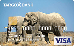 TARGOBANK VISA Premium-Karte, Motiv: Tiere - Elefanten