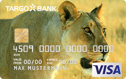 TARGOBANK VISA Gold-Karte, Motiv: Tiere - Löwe