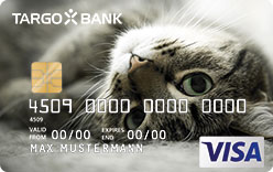 TARGOBANK VISA Gold-Karte, Motiv: Tiere - Katze