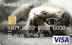 TARGOBANK VISA Online-Classic-Karte, Motiv: Tiere - Katze